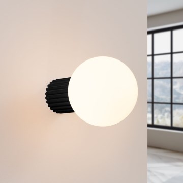 Vägglampa för badrum HALO 1xG9/8W/230V diameter 12 cm IP44 svart