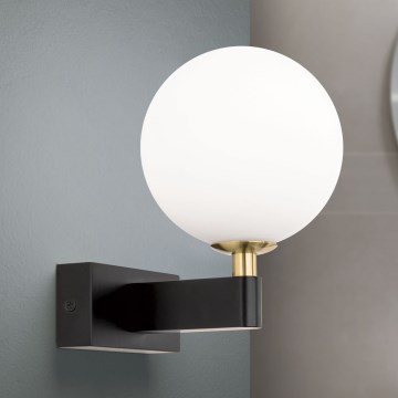 Vägglampa för badrum MARA 1xG9/20W/230V IP44 svart