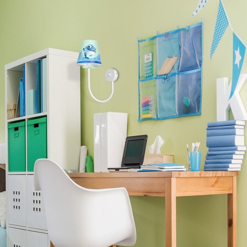 Vägglampa för barn  DOLPHIN 1xE14/40W/230V