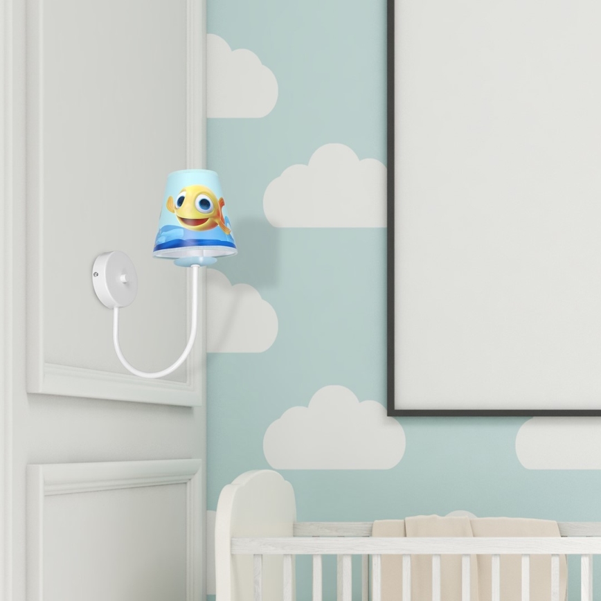 Vägglampa för barn  FISH 1xE14/40W/230V