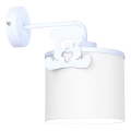 Vägglampa för barn SWEET 1xE27/15W/230V vit/blå/liten björn