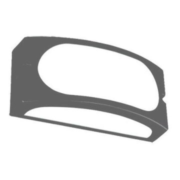 Vägglampa för utomhusbruk 1xE27/10W/230V IP54 grå