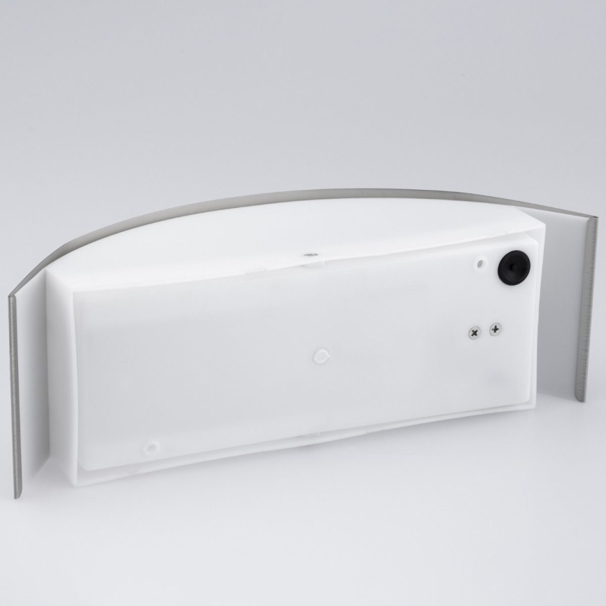 Vägglampa för utomhusbruk 1xE27/14W/230V IP44 matt krom