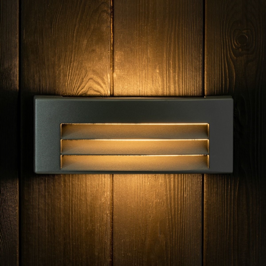 Vägglampa för utomhusbruk 1xE27/14W/230V IP54 svart