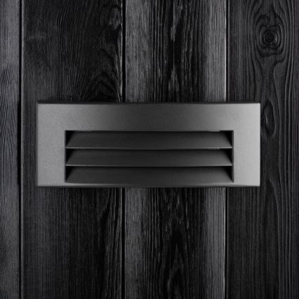 Vägglampa för utomhusbruk 1xE27/14W/230V IP54 svart