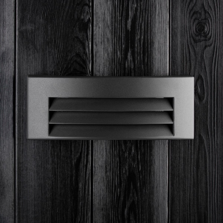 Vägglampa för utomhusbruk 1xE27/14W/230V IP54 svart