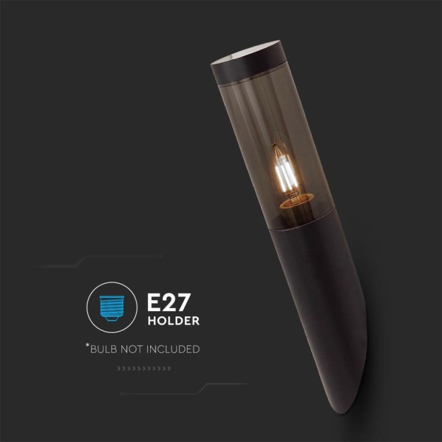Vägglampa för utomhusbruk 1xE27/18W/230V IP44