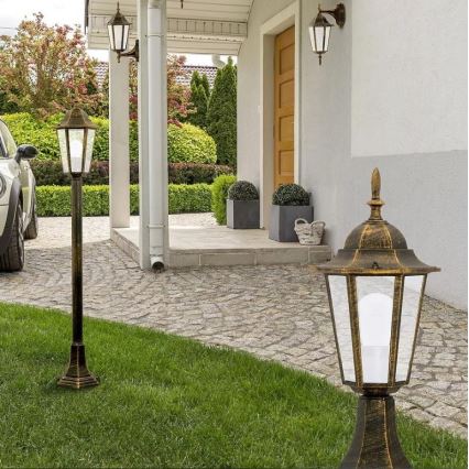 Vägglampa för utomhusbruk 1xE27/20W/230V IP43 patina