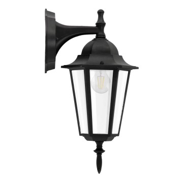Vägglampa för utomhusbruk 1xE27/20W/230V IP43 svart