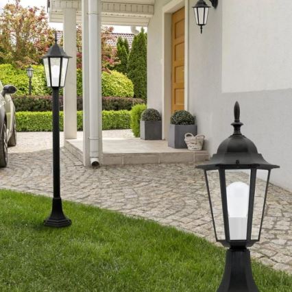 Vägglampa för utomhusbruk 1xE27/20W/230V IP43 svart