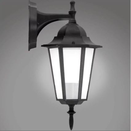 Vägglampa för utomhusbruk 1xE27/20W/230V IP43 svart