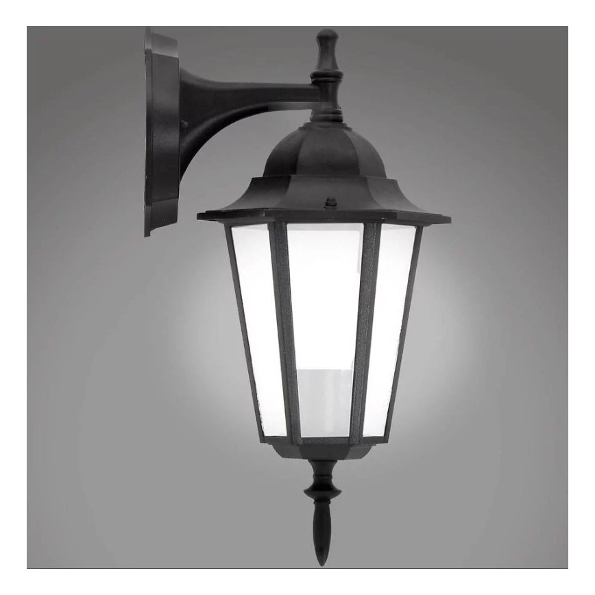 Vägglampa för utomhusbruk 1xE27/20W/230V IP43 svart