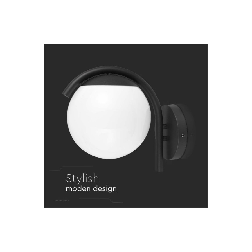 Vägglampa för utomhusbruk 1xE27/60W/230V IP44 svart