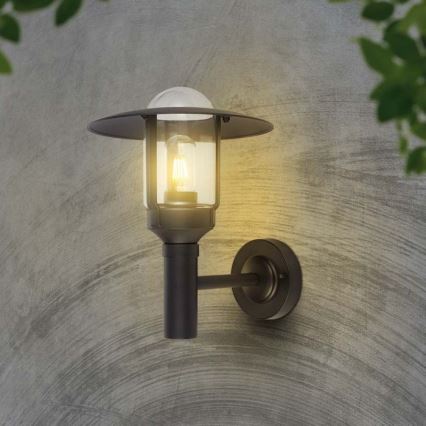 Vägglampa för utomhusbruk 1xE27/60W/230V IP44 svart