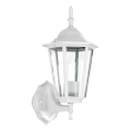 Vägglampa för utomhusbruk 1xE27/60W/230V IP44 vit