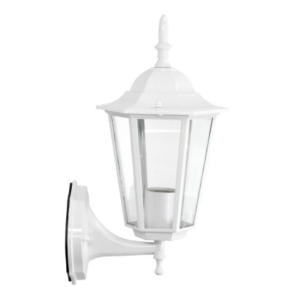 Vägglampa för utomhusbruk 1xE27/60W/230V IP44 vit