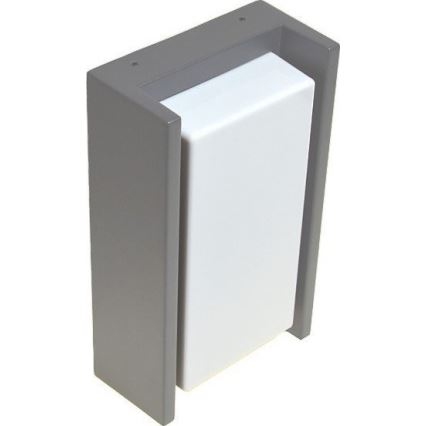Vägglampa för utomhusbruk ARAGO 1xE27/60W/230V IP54 grå