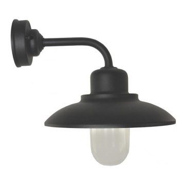 Vägglampa för utomhusbruk BARD 1xE27/60W/230V IP44 svart