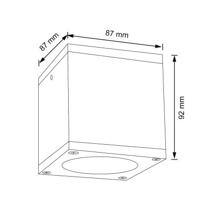 Vägglampa för utomhusbruk MORRIS 1xGU10/35W/230V IP54
