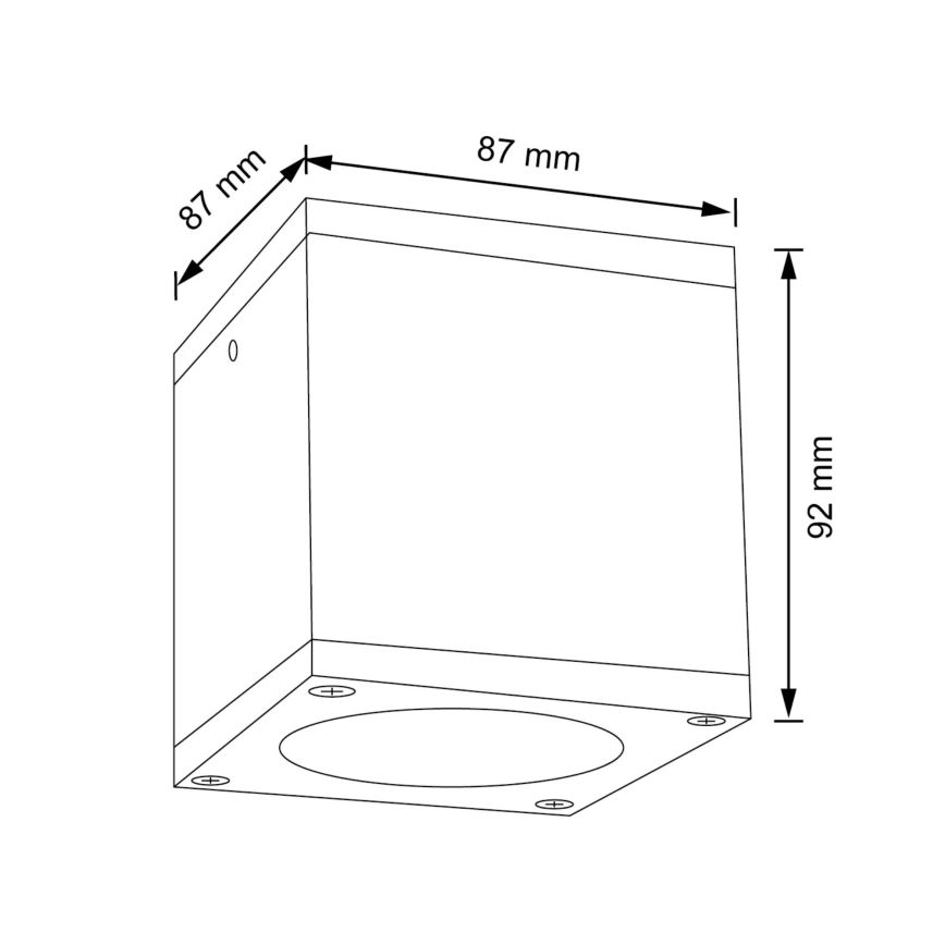 Vägglampa för utomhusbruk MORRIS 1xGU10/35W/230V IP54