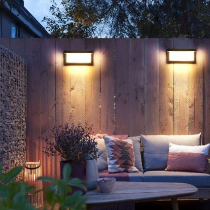 Vägglampa för utomhusbruk NEELY 1xE27/60W/230V IP54 antracit