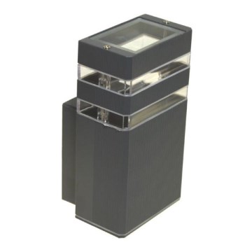 Vägglampa för utomhusbruk SANTA 1xGU10/30W/230V IP54 antracit