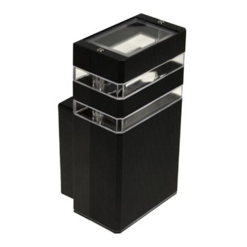 Vägglampa för utomhusbruk SANTA 1xGU10/30W/230V IP54 svart