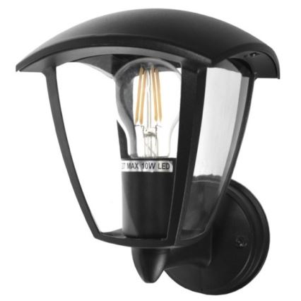 Vägglampa för utomhusbruk SURVA 1xE27/60W/230V IP44 svart