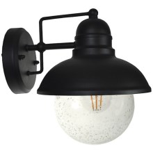 Vägglampa för utomhusbruk WILDA 1xE27/60W/230V IP44 svart