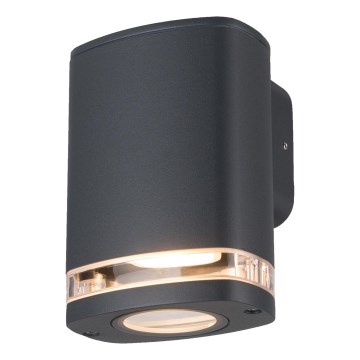 Vägglampa för utomhusbruk ZEVI 1xGU10/10W/230V IP54 antracit