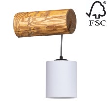 Vägglampa FORESTA 1xE27/25W/230V tall - FSC-certifierad
