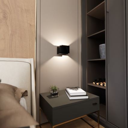 Vägglampa FROST 1xG9/8W/230V svart