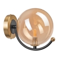 Vägglampa GEORGIA 1xE14/5W/230V guld/rökig beige