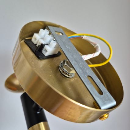 Vägglampa GEORGIA 1xE14/5W/230V guld/rökig beige