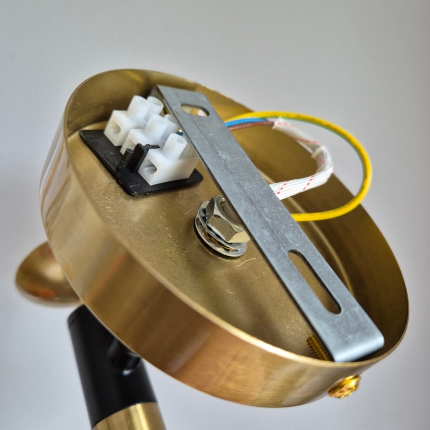 Vägglampa GEORGIA 1xE14/5W/230V guld/rökig beige