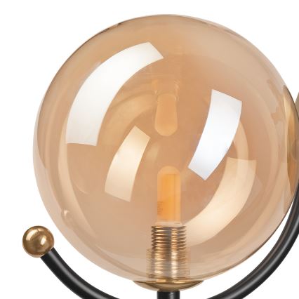 Vägglampa GEORGIA 1xE14/5W/230V guld/rökig beige