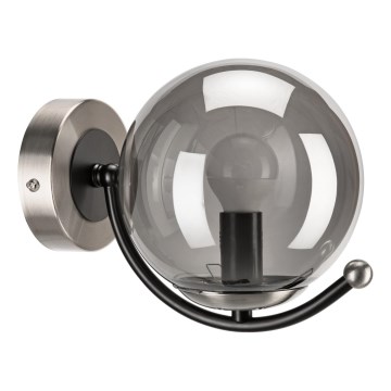 Vägglampa GEORGIA 1xE14/5W/230V matt krom/rökig