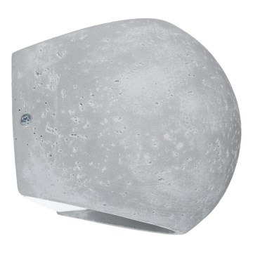 Vägglampa GLOBE 2xG9/8W/230V betong/grå