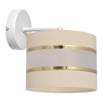 Vägglampa  HELEN 1xE27/15W/230V grädde