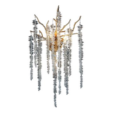 Vägglampa i kristall 3xG9/40W/230V Roséguld