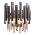 Vägglampa i kristall MADISON 2xE14/40W/230V skinande krom