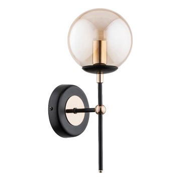 Vägglampa ITORIS 1xE14/10W/230V svart/guld