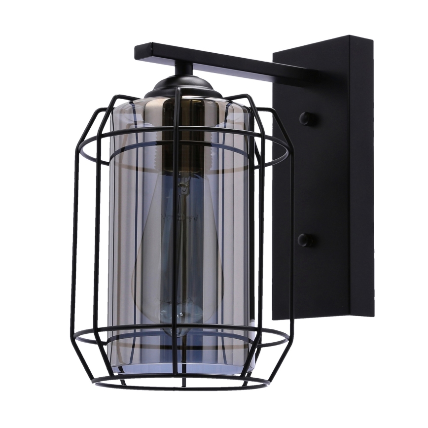 Vägglampa JONERA 1xE27/40W/230V svart