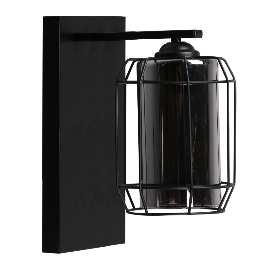 Vägglampa JONERA 1xE27/40W/230V svart