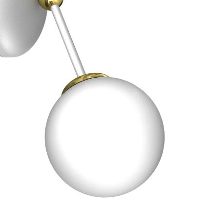 Vägglampa  JOY 2xE14/40W/230V vit /gyllene