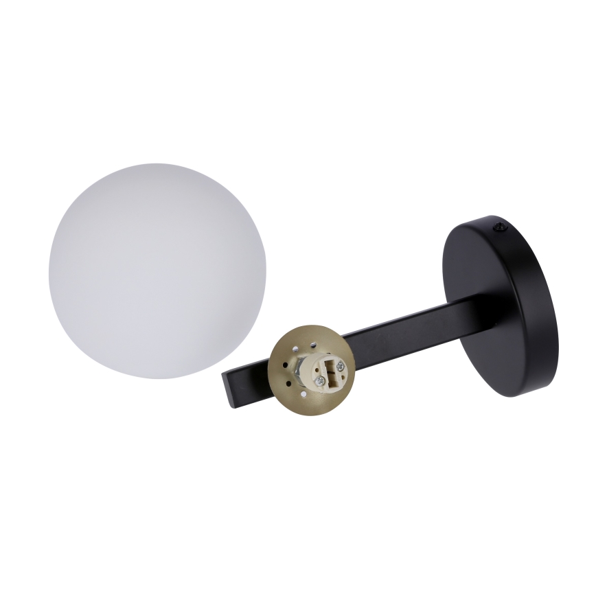 Vägglampa KAMA 1xG9/28W/230V svart