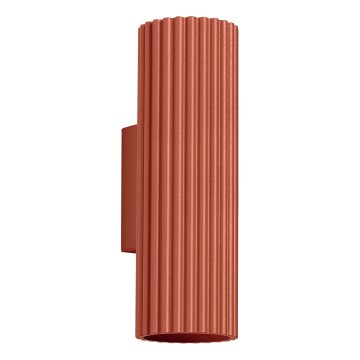 Vägglampa KARBON 2xGU10/10W/230V röd