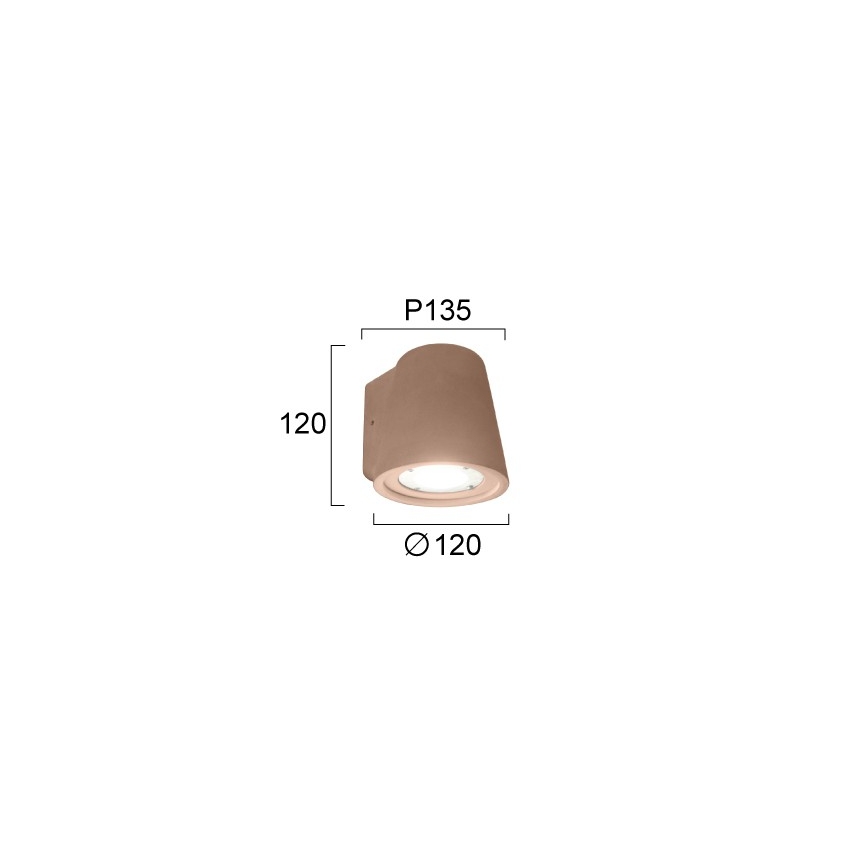 Vägglampa KIARA 1xGU10/10W/230V brun