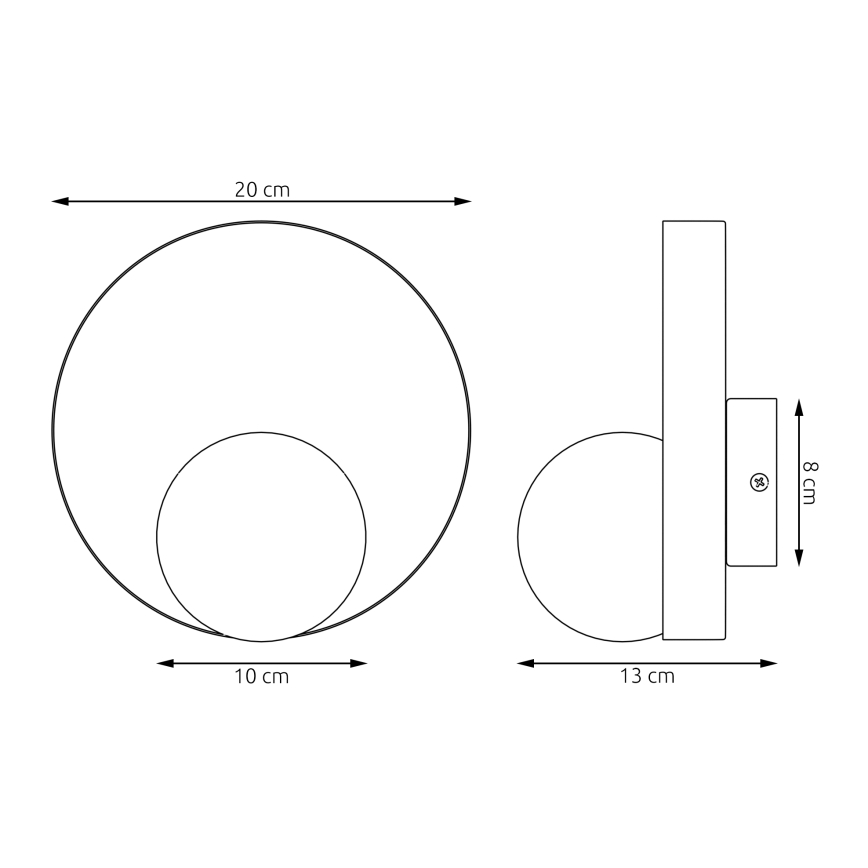 Vägglampa KIDO 1xG9/8W/230V grå