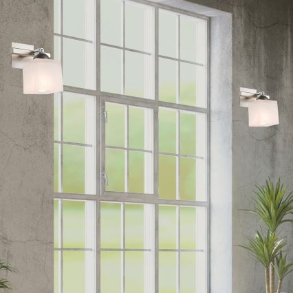 Vägglampa KLARA 1xE14/40W/230V matt krom